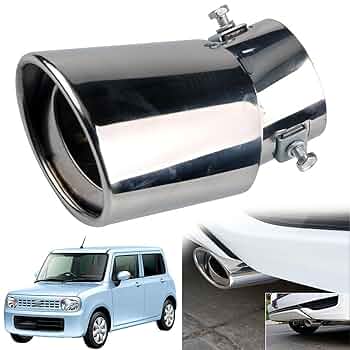車種不明HE21Sアルトラパンステンレス製マフラー本体 青色テールパイプ 車種不明HE21Sアルトラパンステンレス製マフラー本体 青色テール
